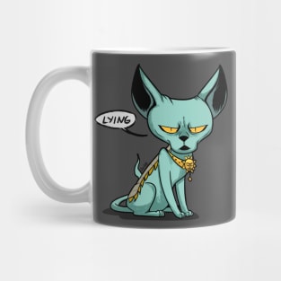 Lying Cat "LYING" Mug